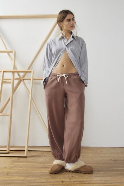 Out From Under Brenda Jogger Sweatpant In Brown, Women's At Urban Outfitters