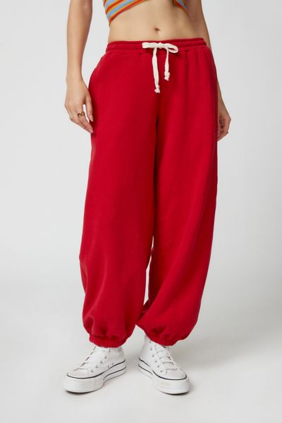 Out From Under Brenda Jogger Pant In Bright Red
