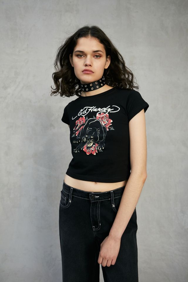 T-shirt pour bébé Ed Hardy Rose Panther #3