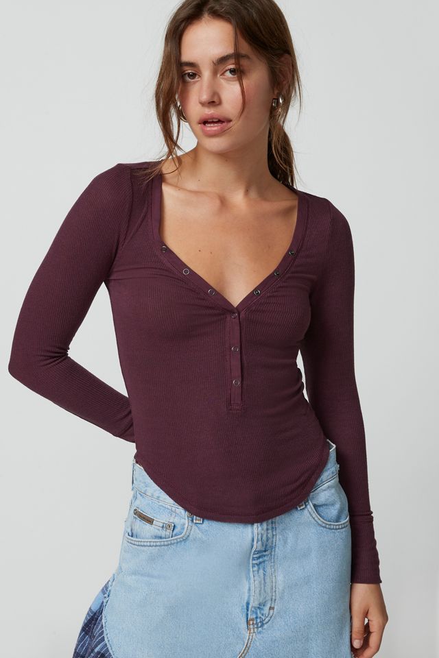 Nadia Rib Henley Tank Nadia Rib Henley Tank