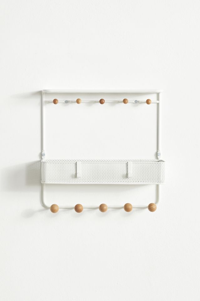 Estique Shelf with Hooks