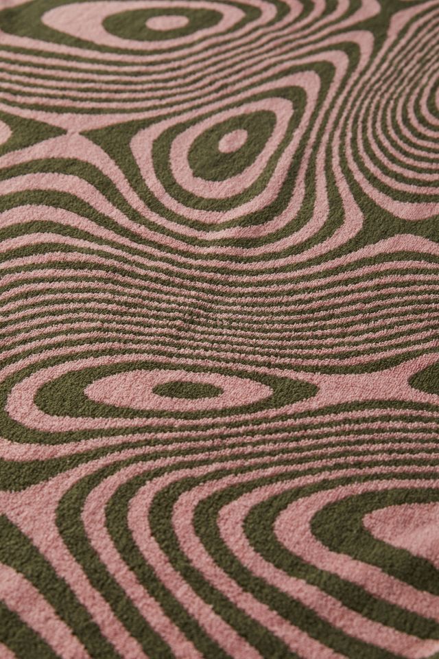 BAGGU Reversible Trippy Swirl Bath Towel #2