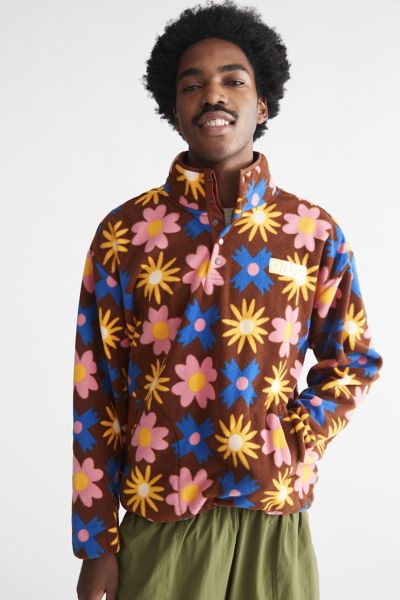 Parks Project Wildflower Fleece Printed Sweatshirt In Brown