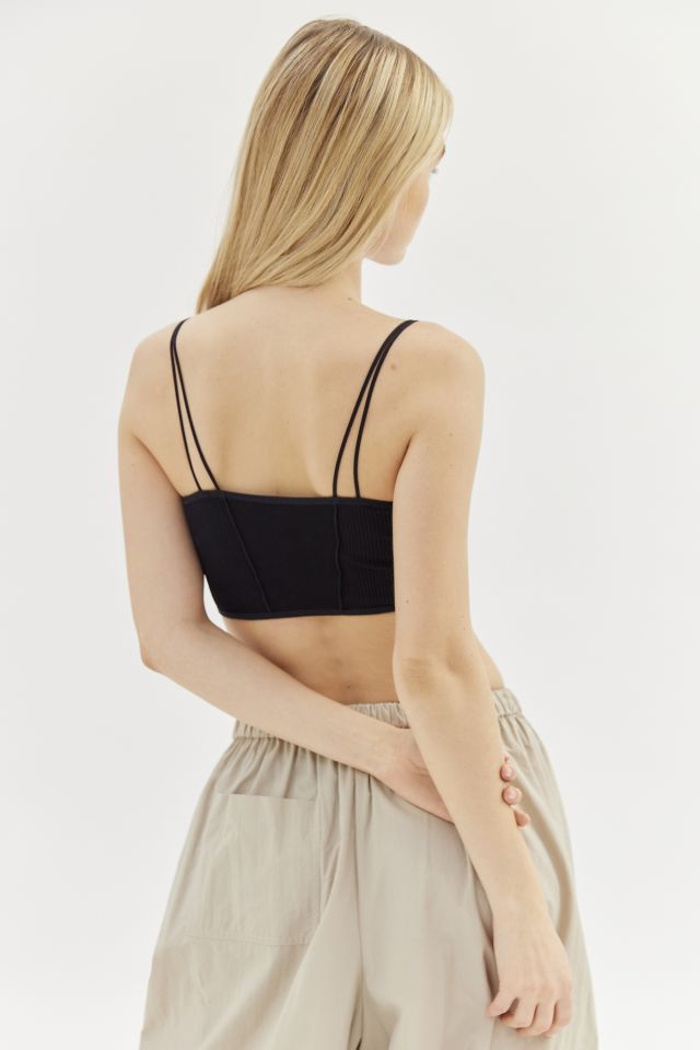 Urban Outfitters Out From Under Fiona Seamless Lace-Up Bra Top