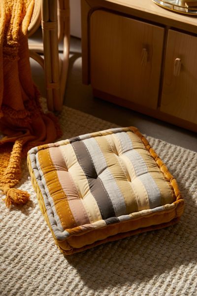 Urban Renewal Recycled Stripe Floor Pillow | Urban Outfitters
