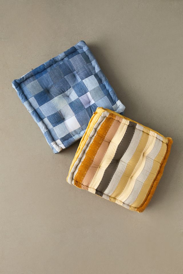 Urban Renewal Recycled Stripe Floor Pillow #4