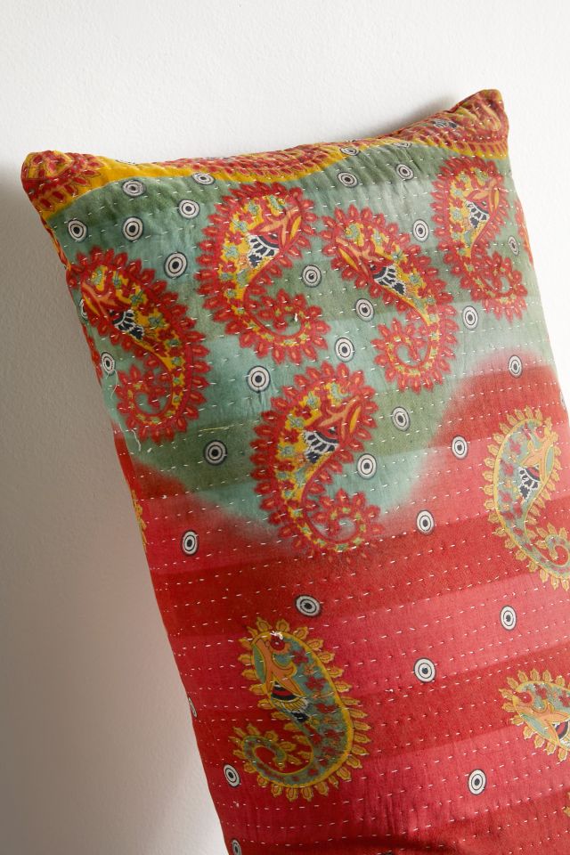 Urban Renewal One-Of-A-Kind Kantha XL Body Pillow #3
