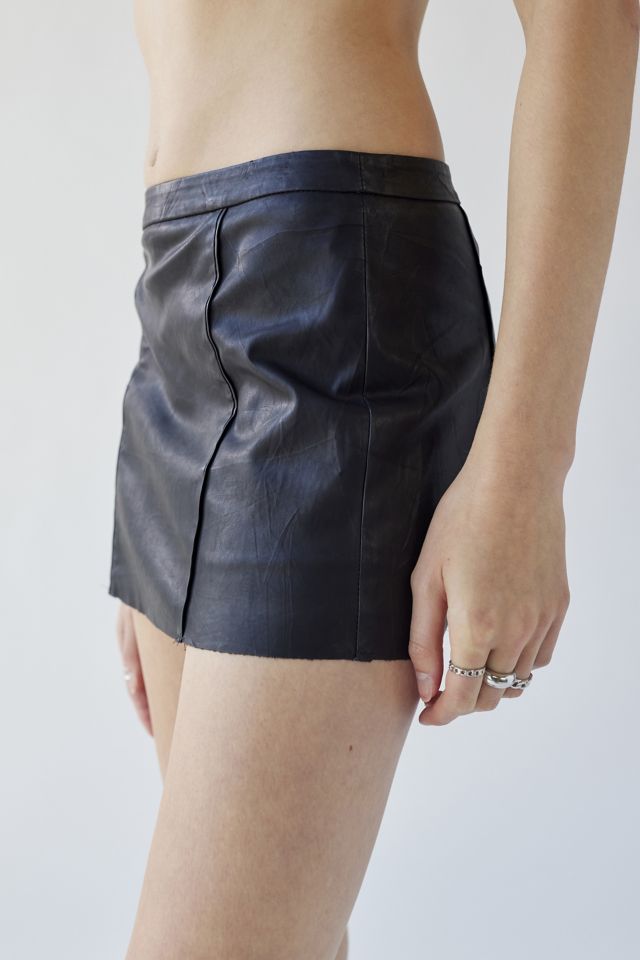 Urban Renewal Remade Low Rise Leather Mini Skirt #1