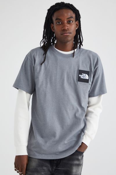 The North Face Heavyweight Logo Tee In Grey