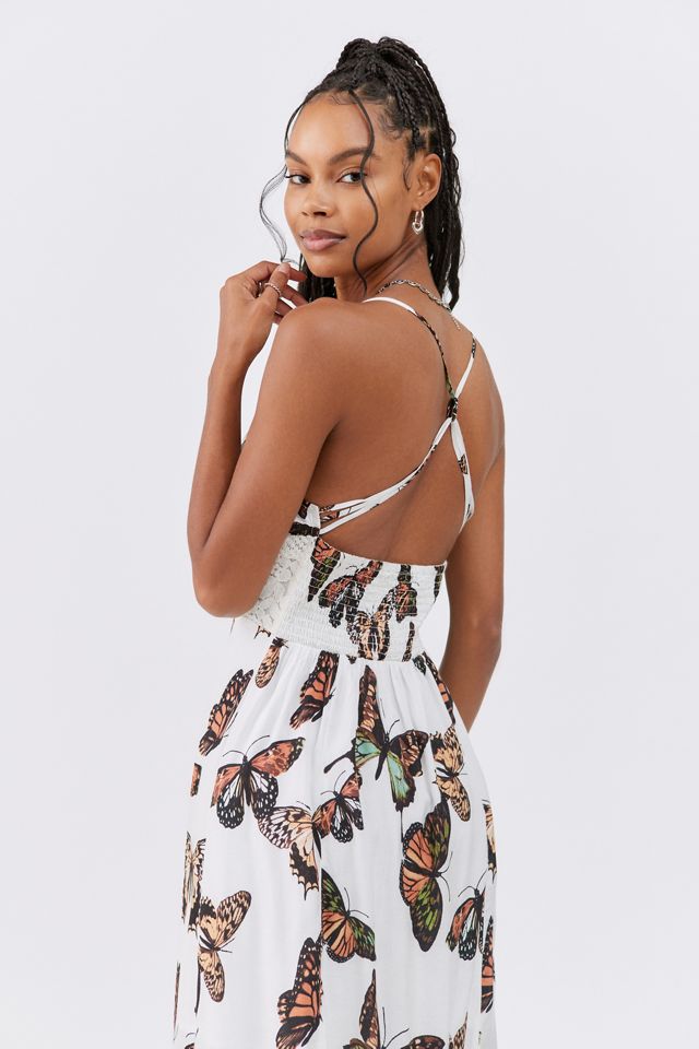 UO Silva Rayon Midi Slip Dress | Urban Outfitters