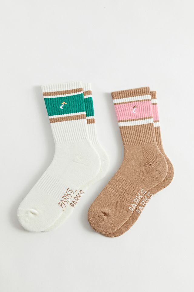 Parks Project Shrooms Trail Crew Sock 2-Pack | Urban Outfitters