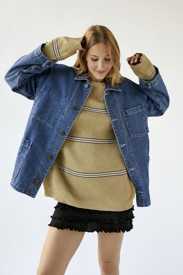 W05【Bonpoint】Jace 襟なしデニムシャツ 24~36M (#017A) Jace shirt in light denim • Bonpoint