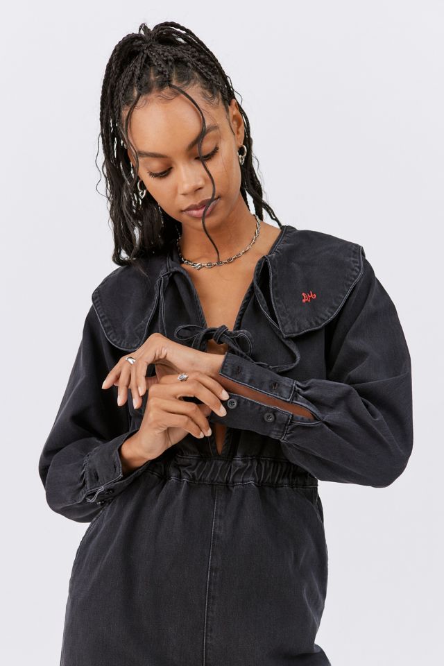 Damson Madder Ginny Denim Tie-Front Jumpsuit #1