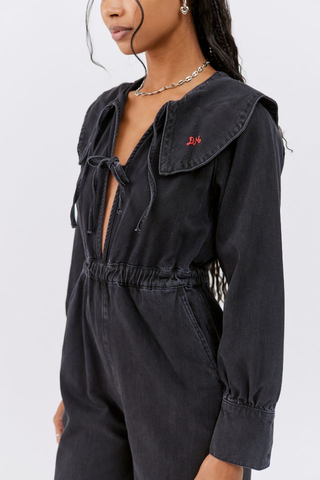 Damson Madder Ginny Denim Tie-Front Jumpsuit #4