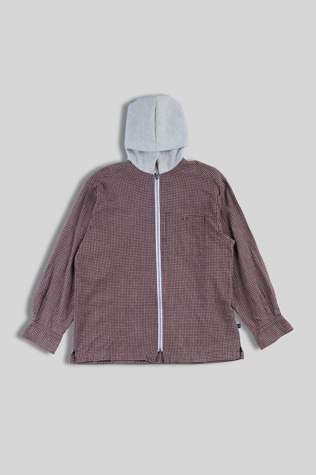 Frankie Collective Rework Hooded Flannel 109 | Urban Outfitters