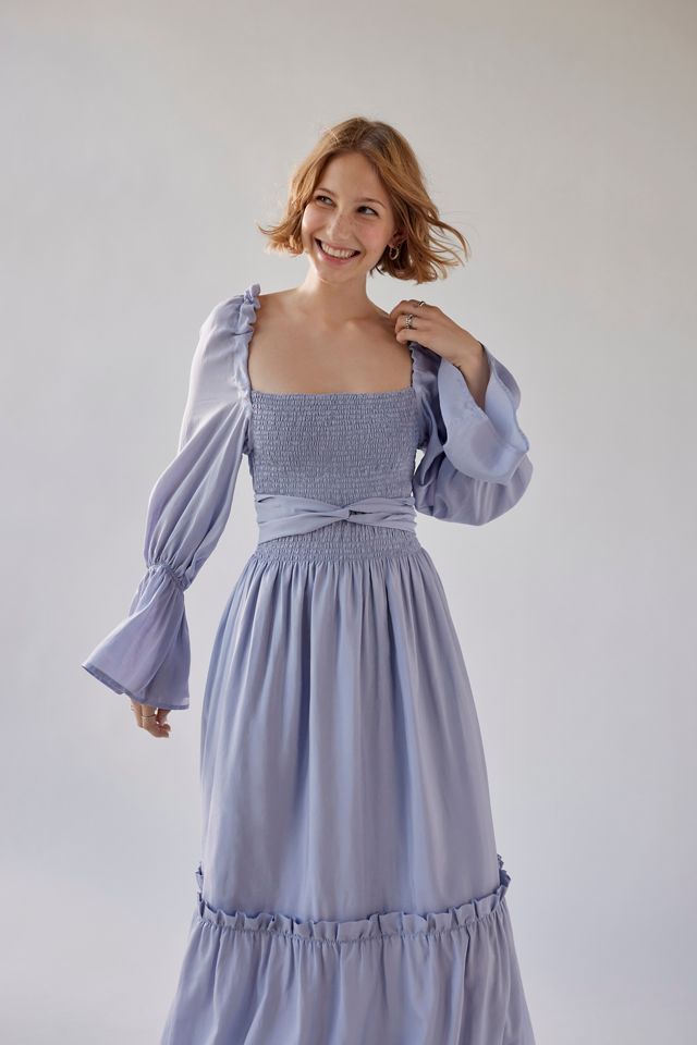 OhSevenDays Bailey Long Sleeve Maxi Dress Urban Outfitters