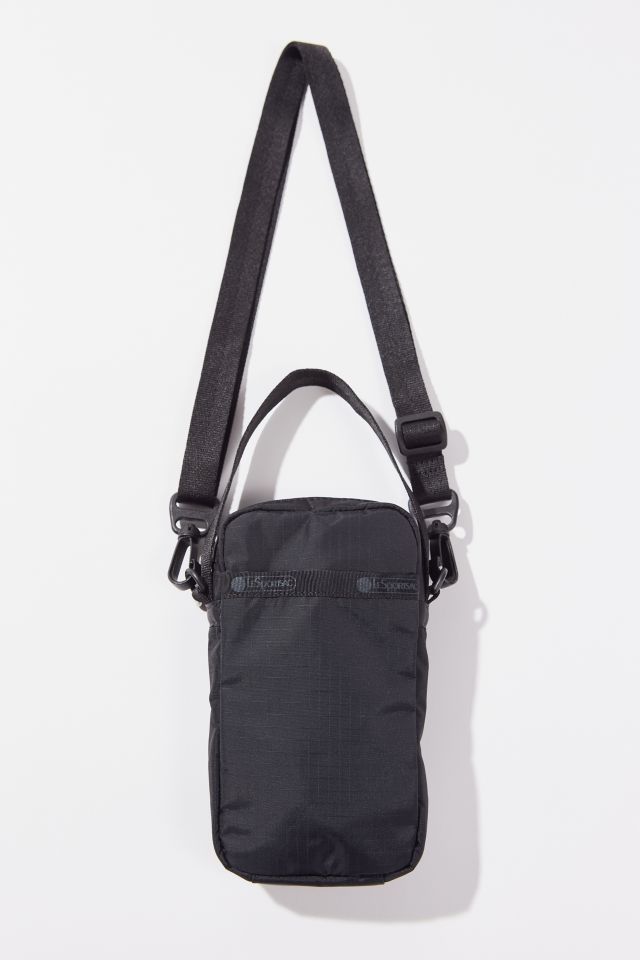 【LeSportsac】MINI PHONE CROSSBODY Solid Black Mini Crossbody Cell Phone Bag | LeSportsac