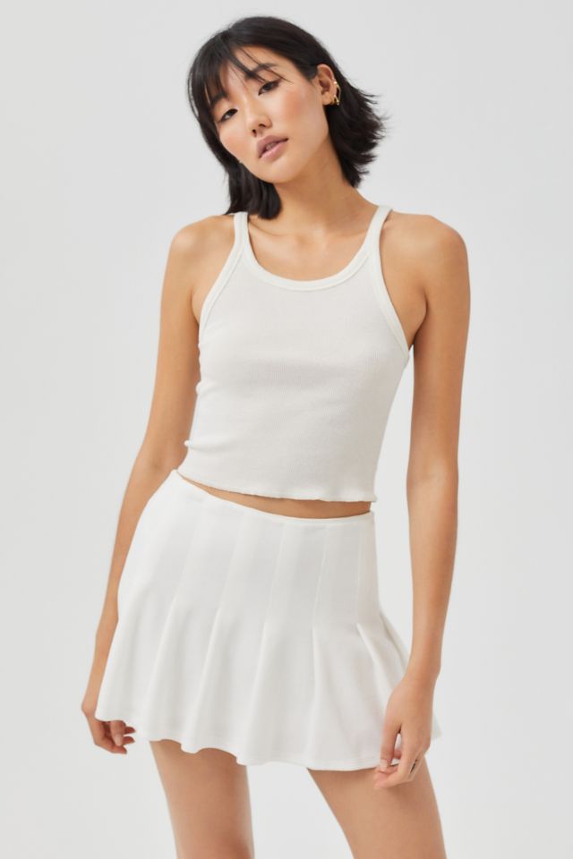 White pleated 2025 skirt urban outfitters