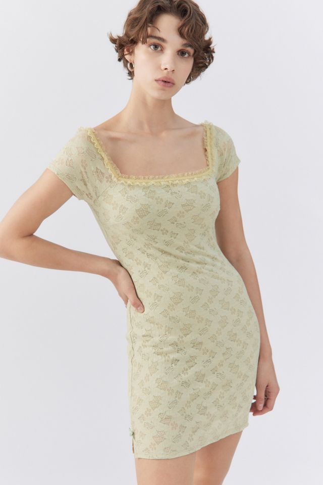 Urban Renewal Remnants Lace Cap Sleeve Dress