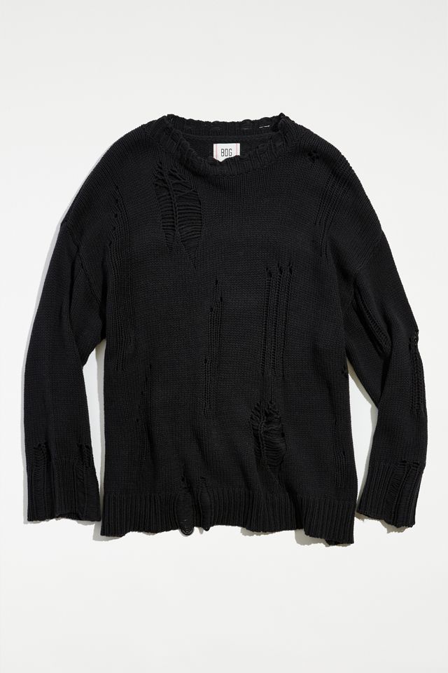 BDG Kurt Distressed Mock Neck Sweater | Urban Outfitters