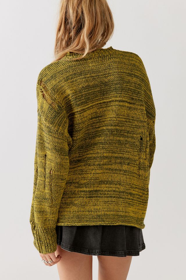 BDG Kurt Distressed Mock Neck Sweater | Urban Outfitters Canada