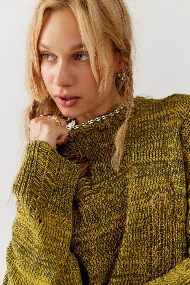 Chandail à encolure ras du cou d'aspect usé Kurt BDG #4