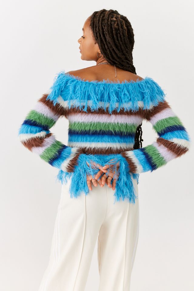 House Of Sunny Vivienne FeatherKnit Cardigan Urban Outfitters