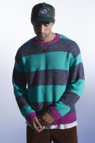 UO Bar Stripe Crew Neck Sweater | Urban Outfitters