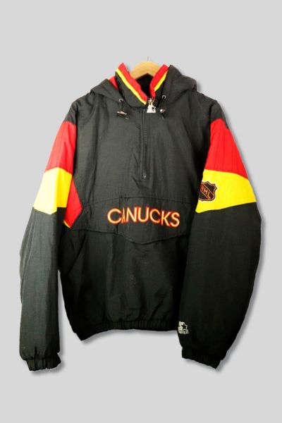 Vintage 1990s Vancouver Canucks Starter Pullover Jacket Size 