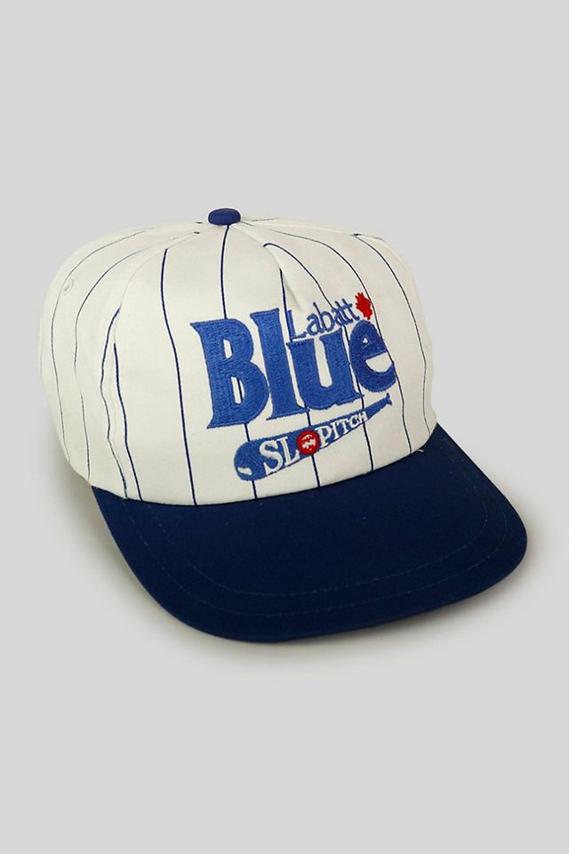 Vintage Labatt Blue SloPitch Pinstripe Snapback Hat | Urban Outfitters