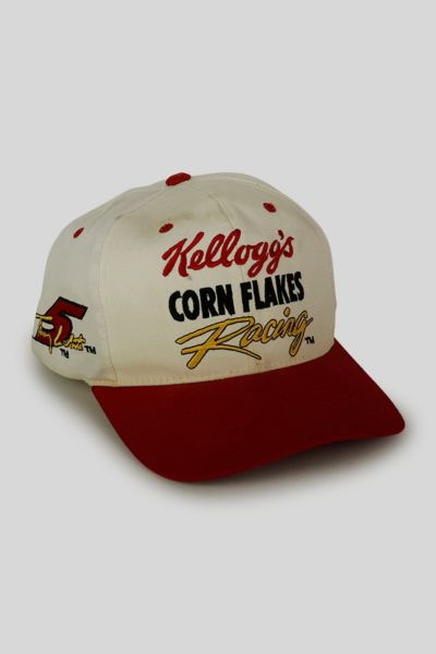 Vintage NASCAR Kellogg's Corn Flakes Racing Snapback Hat