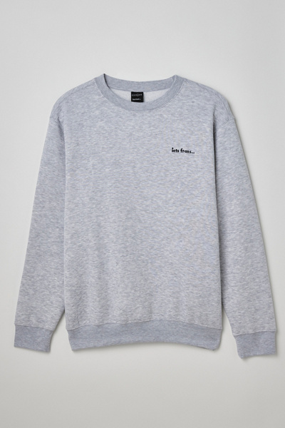 Iets Frans … Embroidered Crew Neck Sweatshirt In Grey ModeSens - Main Image