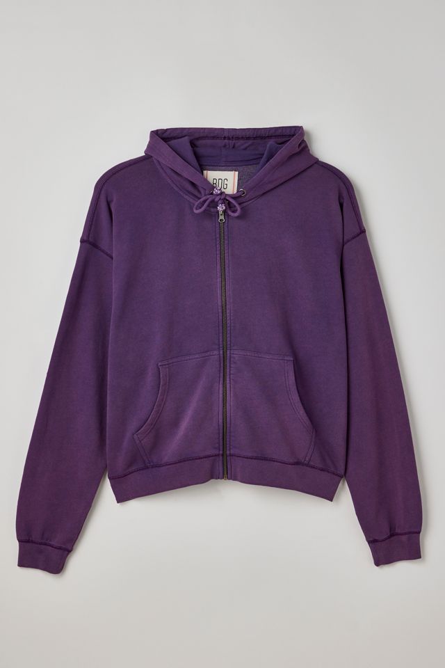 BDG Bonfire Full Zip Hoodie Sweatshirt | Urban Outfitters