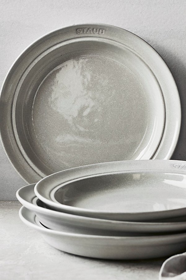 Staub Ceramic Dinnerware 4-piece 9.5-inch Stoneware Soup/pasta Bowl Set In White Truffle At Urban Outfitte