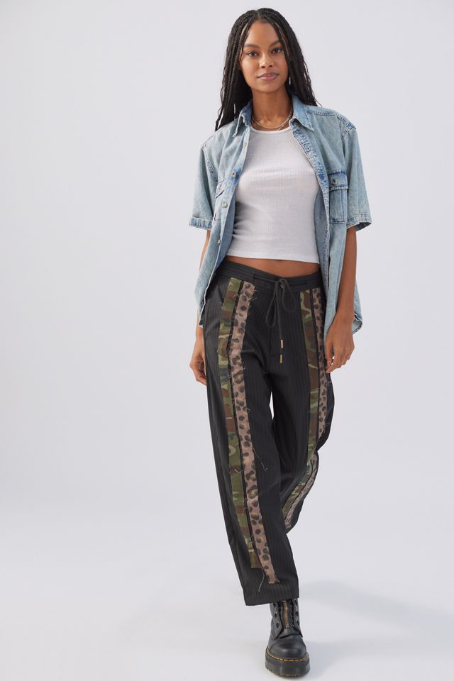 AJOBYAJO Pattern Mix Striped Pant | Urban Outfitters