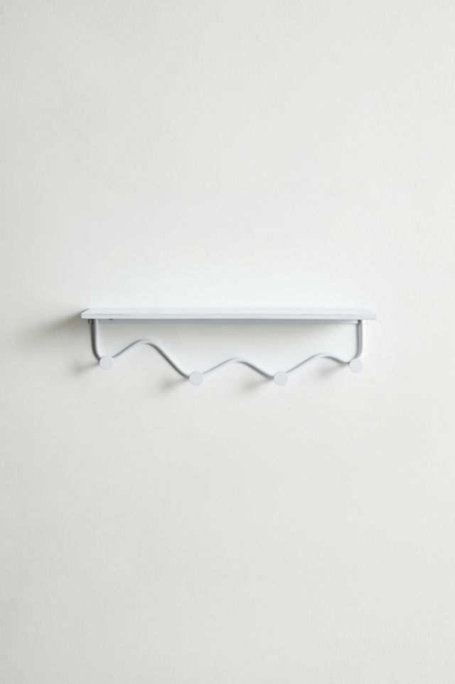 Urban Outfitters Olly Multi-Hook Metal Wall Shelf