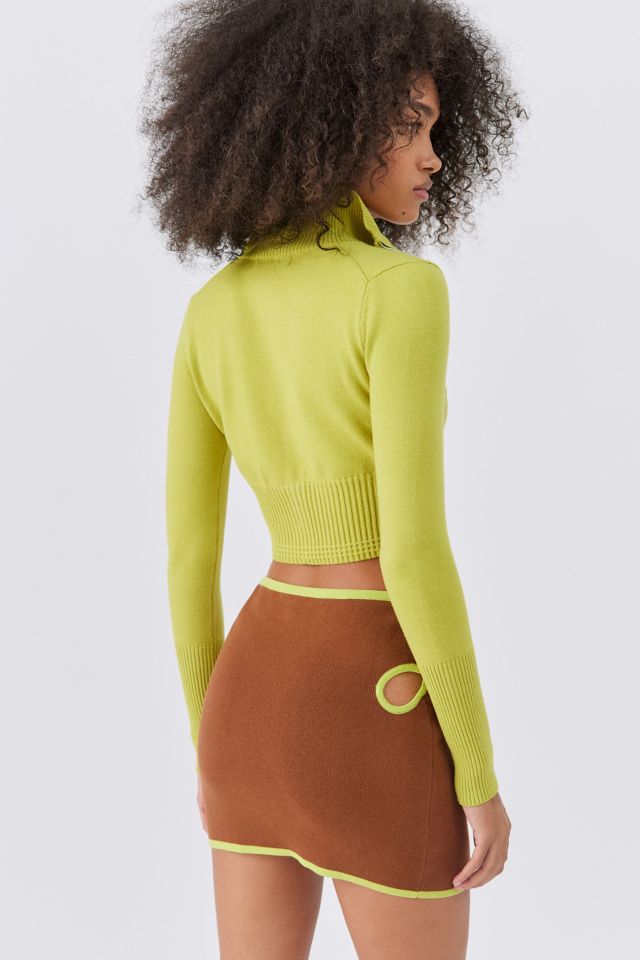 Another Girl Knit Cutout Mini Skirt #1