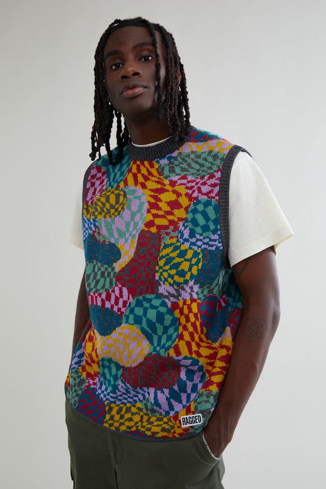The Ragged Priest Waved Sweater Vest Urban Outfitters