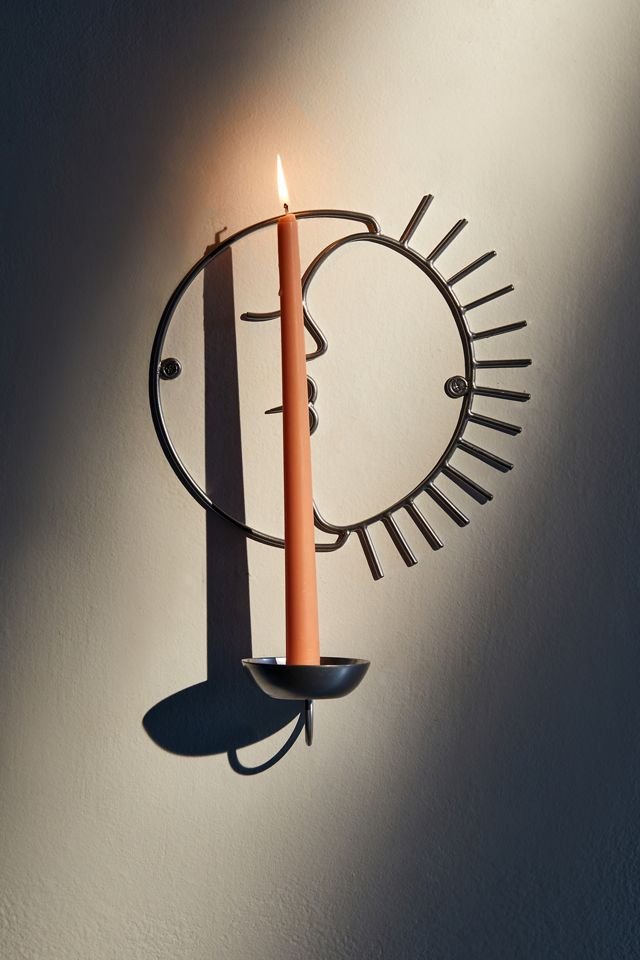 Celestial Wall Mounted Taper Candle Holder #1