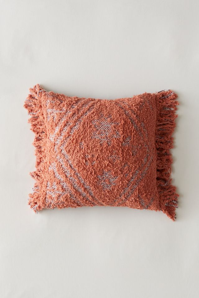 Distressed Checkered Throw Pillow #1
