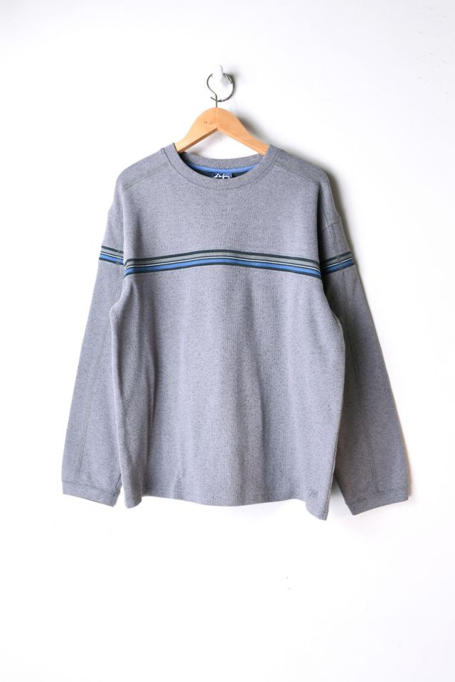 Vintage Y2K Grey Striped Sweatshirt Urban Outfitters