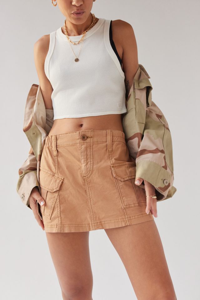 UO Low Rise Cargo Mini Skirt