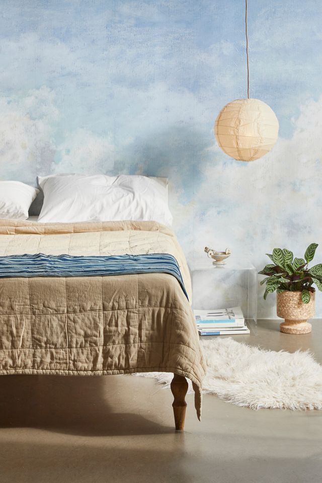 In The Clouds Peel And Stick Wallpaper Mural Urban Outfitters