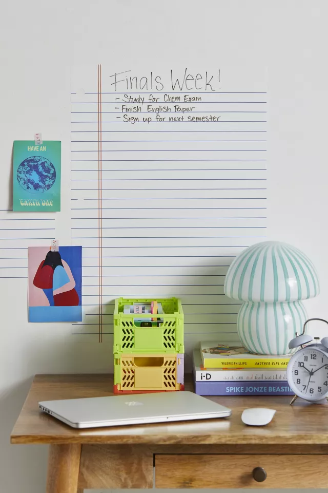 Urban Outfitters Notebook Paper Dry Erase Peel And Stick Giant Wall Decals