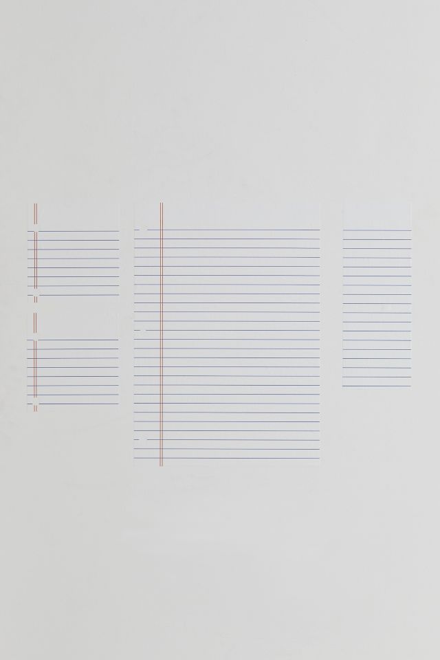 Notebook Paper Dry Erase Peel And Stick Giant Wall Decals #1