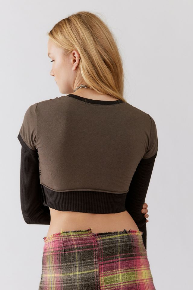 BDG Mason Layered Long Sleeve Top #2