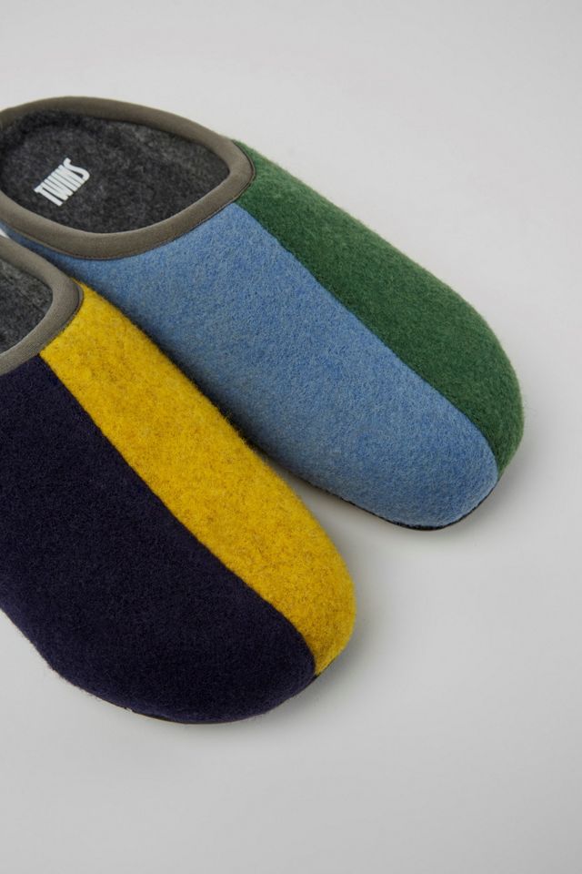 Camper Wabi Colorblock Recycled Rubber Sole Wool Slippers | Urban ...