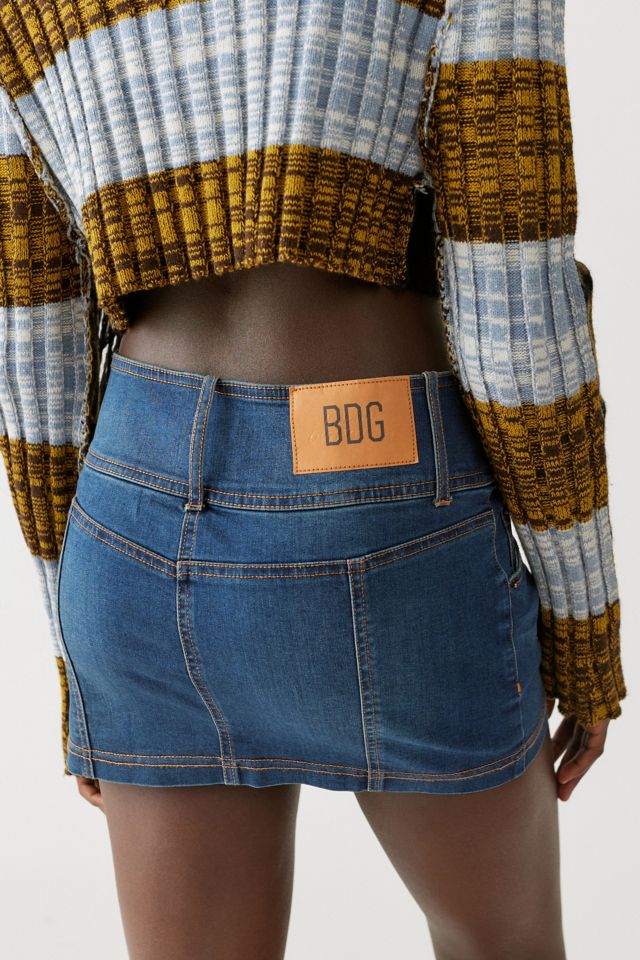 BDG Deryck Denim Belted Mini Skirt #1