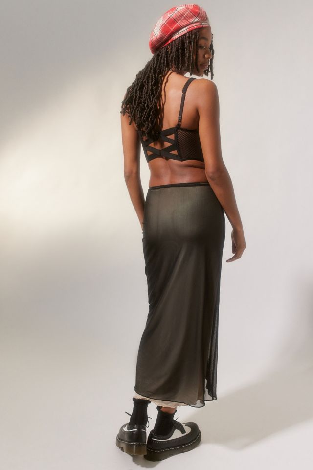 UO Mariah Layered Midi Skirt #1