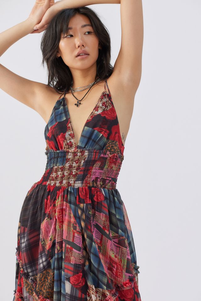 UO Great Escape Asymmetrical Midi Dress | Urban Outfitters